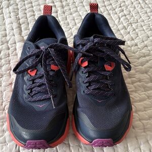 Hoka One One Women's Navy and Pink Athletic Shoes